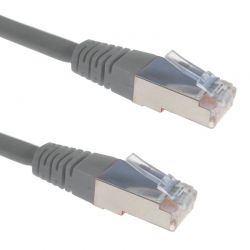 Newlink Cat 6A Patch Cord Molded 50um Gray 1ft
