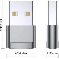 QianLink USB-C Female to USB Male Adapter