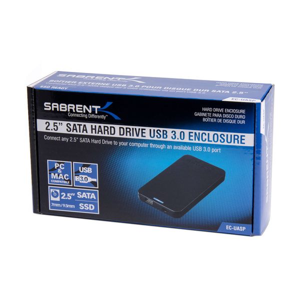 Sabrent 2.5 SATA to USB 3.0 Tool-Free External Hard EC-UASP B&H
