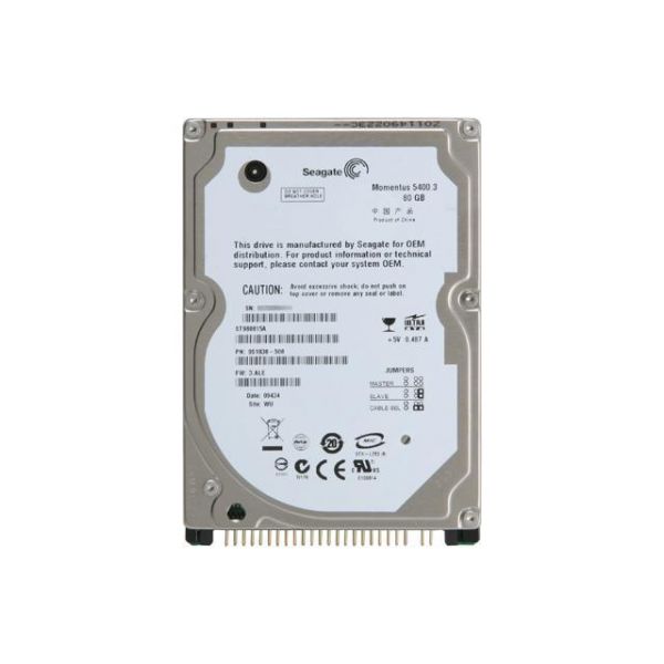 Computer Hardware Services N.V. Seagate Momentus 80GB 2.5 PATA Notebook Hard Drive