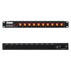 Newlink 10-Outlet Power Strip Rack mount 15A w/Surge Protector