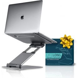 LIFELONG Ergonomic Laptop Stand For Desk, Adjustable Height Up To 20"