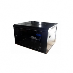 Newlink 6RU Fixed Wallmount Enclosure, W600mm-D450mm Black w/1 Fan