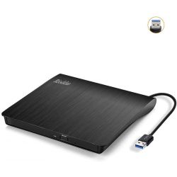 External CD Drive USB 3.0 Portable CD DVD +/-RW Drive