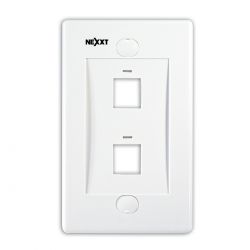 Nexxt 2 Port Wall Plate