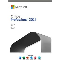 Microsoft Office Professional 2021 Digital Download - 1 PC - Lifetime License 