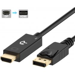 Rankie DisplayPort to HDMI Cable 6ft 4K