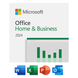 Microsoft Office Home & Business 2024 Digital Download - 1 PC - Lifetime License 